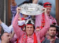 Fussball 1. Bundesliga :  JUBEL  ROBBEN  (FC Bayern Muenchen)