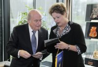 FIFA Praesident Joseph S. Blatter (Schweiz) trifft Praesidentin Dilma Rousseff (Brasilien)
