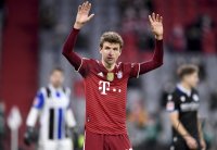Fussball 1. Bundesliga Saison 21/22: FC Bayern Muenchen - Arminia Bielefeld