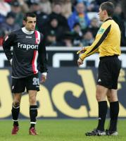 Fussball 1. Bundesliga: Mnchengladbach - Eintracht Frankfurt Einzelaktion am Ball