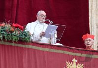 Rom; Papst Franziskus I. spricht den Urbi Et Orbi Segen