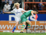 Fussball 1. Bundesliga: Bochum - Bremen, Zweikampf