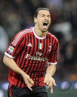 FUSSBALL SERIE A:  JUBEL Zlatan Ibrahimovic (AC Mailand)