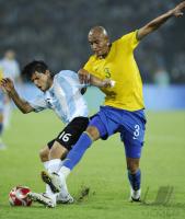 FUSSBALL  Olympia 2008   Halbfinale  Maenner   Argentinien - Brasilien