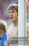 Fussball 1. Bundesliga: Bayern, FRINGS steht am Torpfosten