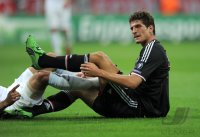 Fussball CHL  Saison 2011/2012: Mario Gomez (FC Bayern Muenchen)