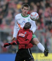 Fussball 1. Bundesliga  Saison 2010/2011:  SC Freiburg - SV Werder Bremen