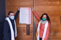 Protestaktion Maria 2.0: Thesenanschlag am Rottenburger Dom