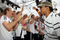 Fussball WM 2006: Empfang Deutsche Fussball Nationalmannschaft
