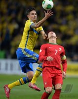 Fussball WM Qualifikation 2014 Playoff: Schweden - Portugal