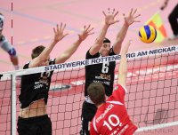 Volleyball 1. Bundesliga  Saison  14/15: TV Rottenburg  - Berlin Recycling Volleys