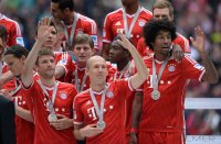 Fussball 1. Bundesliga  Saison  2012/2013:  Deutscher Meister 12/13 FC Bayern Muenchen