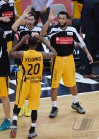 Basketball 1. Bundesliga 13/14:  Walter Tigers Tuebingen - FC Bayern Muenchen