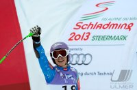 Ski WM 2013 Super G Damen - JUBEL Tina Maze (SLO)