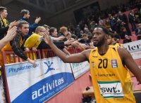 Basketball 1. Bundesliga 14/15 Hauptrunde: Walter Tigers Tuebingen - Alba Berlin