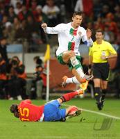 FUSSBALL WM 2010, ACHTELFINALE: Spanien - Portugal