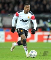 Fussball CHL  Saison 2011/2012:  Patrice Evra (Manchester United FC)