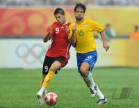 FUSSBALL  Olympia 2008   Vorrunde  Maenner   Brasilien - Belgien