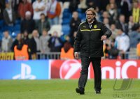 FUSSBALL INTERNATIONAL CHL HALBFINALE 12/13: SCHLUSSJUBEL Borussia Dortmund Trainer Juergen Klopp