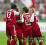 FUSSBALL 1. Bundesliga  Bayern-Eintracht JUBEL FCB
