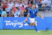 FUSSBALL  Olympia 2008   Viertelfinale Maenner Italien - Belgien