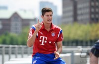 FUSSBALL 1. Bundesliga 14/15: Robert Lewandowski (FC Bayern Muenchen)
