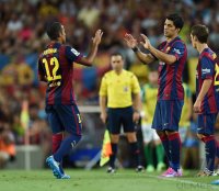 FUSSBALL International 2014/2015: Luis Suarez (Barca)