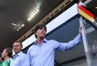 FUSSBALL INTERNATIONAL:  Trainer Joachim LOEW, Hansi Flick (v. re., Deutschland)