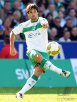 FUSSBALL 1. BUNDESLIGA: Bremen, DIEGO Einzelaktion