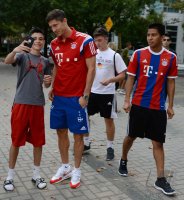 FUSSBALL 1. Bundesliga 14/15: Robert Lewandowski (FC Bayern Muenchen)