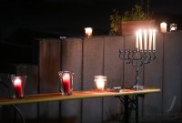 Juedisches Lichterfest; Solidarit&Atilde;&curren;tsbekundung des Rexinger Synagogenvereins