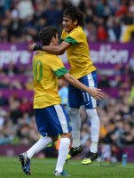 FUSSBALL Olympia 2012 Maenner: Brasilien - Weissrussland