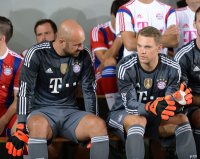 Fussball 1. Bundesliga 2014/2015: Fototermin beim FC Bayern Muenchen
