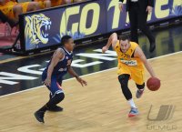 Basketball 1. Bundesliga 14/15 Hauptrunde:  Walter Tigers Tuebingen - Eisbaeren Bremerhaven