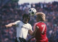 Fussball Bayern-Frankfurt: Mueller, Rummenigge