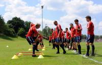 Fussball 1. Bundesliga: Training beim FC Bayern Muenchen