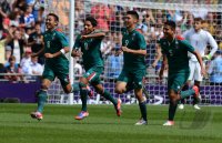 FUSSBALL Olympia 2012 FINALE: Brasilien - Mexiko
