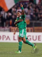 FUSSBALL  International CHL 09/10  : Djibril Cisse (Panathinaikos)