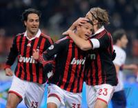 Fussball  SERIE A SAISON 2009/2010;  JUBEL AC Mailand