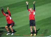 Fussball 1. Bundesliga 11/12: FC Bayern Muenchen Training in Doha