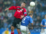 Fussball Bundesliga: Bochum - Leverkusen, Zweikampf