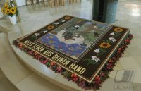 Erntedankteppich 2011 in der St. Martinus Kirche  in Hirrlingen (Kreis Tuebingen)