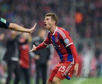 Fussball DFB Pokal Halbfinale 14/15: FC Bayern Muenchen - Borussia Dortmund