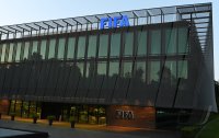 Aussenansicht des Home of FIFA in Zuerich