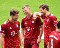 Fussball 1. Bundesliga Saison 21/22: Teampraesentation FC Bayern Muenchen