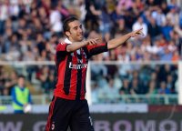 FUSSBALL SERIE A 2012/2013: JUBEL Mathieu Flamini (AC Mailand)