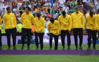 FUSSBALL Olympia 2012 FINALE: Enttaeuschung bei Brasilien