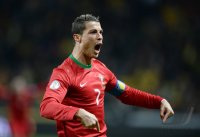 Fussball WM Qualifikation 2014 Playoff: JUBEL Cristiano Ronaldo (Portugal)