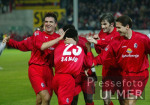FUSSBALL 1. Bundesliga  JUBEL; SC Freiburg