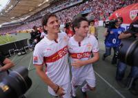FUSSBALL 1. BUNDESLIGA: JUBEL GOMEZ (VfB Stuttgart)